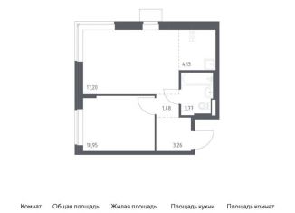 Продаю 1-комнатную квартиру, 40.8 м2, поселение Рязановское, жилой комплекс Подольские Кварталы, к3