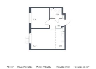 1-ком. квартира на продажу, 42.9 м2, поселение Рязановское, Рязановское шоссе