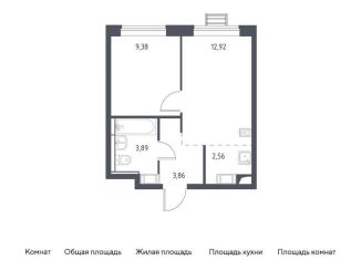Продается 1-ком. квартира, 32.6 м2, Московская область, жилой комплекс Прибрежный Парк, к6.1