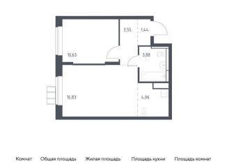 Продам 1-комнатную квартиру, 40.4 м2, поселение Рязановское, Рязановское шоссе