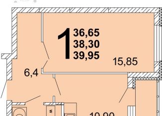 Продаю 1-ком. квартиру, 39.1 м2, Екатеринбург, проспект Академика Сахарова, 27/2, ЖК Квартал Школьный