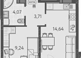 1-комнатная квартира на продажу, 32.3 м2, Краснодарский край