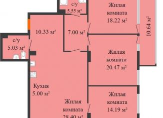 Продается многокомнатная квартира, 189.4 м2, Москва, 1-й Нагатинский проезд, 11к3, ЖК Скай Форт