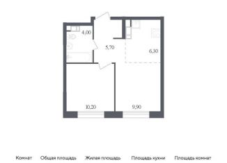 1-комнатная квартира на продажу, 36.1 м2, Москва, жилой комплекс Ольховый Квартал, к1