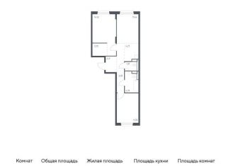 Продам 2-комнатную квартиру, 62.2 м2, Ленинградская область