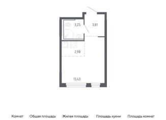 Квартира на продажу студия, 23.5 м2, Тюменская область, жилой комплекс Чаркова 72, 2.1