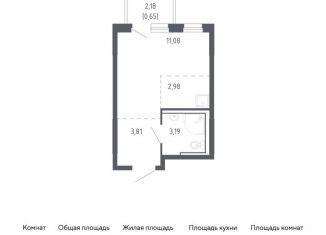 Продается квартира студия, 21.7 м2, Тюмень, Ленинский округ, жилой комплекс Чаркова 72, 2.2