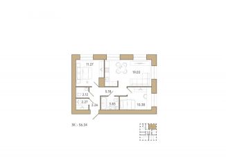 Продается двухкомнатная квартира, 56.3 м2, Пензенская область, 2-й проезд Свердлова, 27