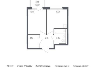 Продается однокомнатная квартира, 31.4 м2, Тюменская область, жилой комплекс Чаркова 72, 2.2