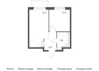 Продается 1-ком. квартира, 33.7 м2, Ленинградская область