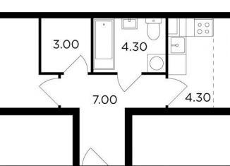 Продам однокомнатную квартиру, 43.5 м2, Мытищи, проспект Астрахова, 14Б