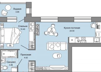 Продажа 2-комнатной квартиры, 45 м2, Кировская область, улица 4-й Пятилетки, 82