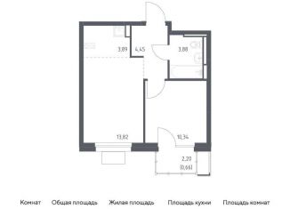 Продается 1-комнатная квартира, 37 м2, Московская область, жилой комплекс Прибрежный Парк, 7.1