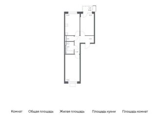 Продаю двухкомнатную квартиру, 60.5 м2, Московская область, жилой комплекс Прибрежный Парк, 10.1