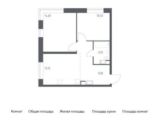 Продажа двухкомнатной квартиры, 51.8 м2, Москва, Золотошвейная улица