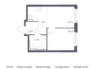 Продается двухкомнатная квартира, 34.4 м2, Москва, ЮАО, жилой комплекс Квартал Герцена, к2