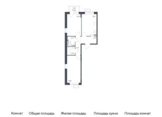 Продам 2-комнатную квартиру, 57.7 м2, поселение Кокошкино, жилой комплекс Новое Внуково, к22