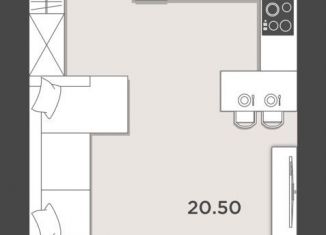 Однокомнатная квартира на продажу, 30.5 м2, Калининградская область, улица Александра Невского, 194А