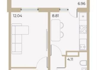 Продажа 1-комнатной квартиры, 31.9 м2, Тюменская область