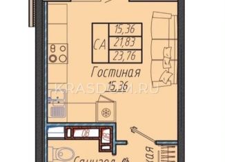 Квартира на продажу студия, 25 м2, Краснодар, ЖК Облака, улица имени Генерала Корнилова, 9к2
