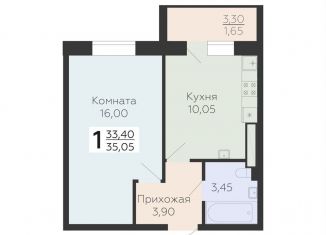Продам 1-комнатную квартиру, 35.1 м2, Всеволожск