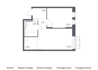 Продам однокомнатную квартиру, 38.5 м2, село Лайково