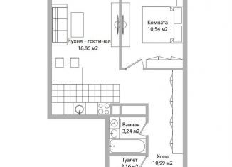 2-комнатная квартира на продажу, 45.8 м2, Мытищи