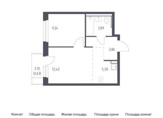 Продаю 1-комнатную квартиру, 35.3 м2, Московская область, жилой комплекс Квартал Ивакино, к2