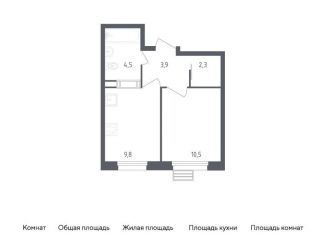 Продам 1-комнатную квартиру, 31 м2, Москва, жилой комплекс Эко Бунино, к18-19