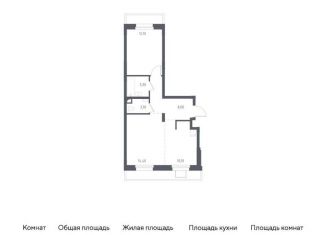 Продается однокомнатная квартира, 50 м2, Московская область, жилой комплекс Люберцы 2020, к70