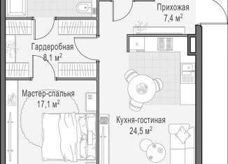 Продажа однокомнатной квартиры, 67.5 м2, Москва, метро Улица 1905 года