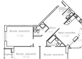 Продажа 3-комнатной квартиры, 102.1 м2, село Ангелово, жилой комплекс Ангелово-Резиденц, 58, ЖК Ангелово-Резиденц