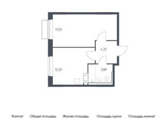 Продается однокомнатная квартира, 38 м2, Московская область, жилой комплекс Томилино Парк, к6.3