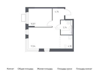 Продается 1-комнатная квартира, 40.6 м2, Ленинский городской округ, жилой комплекс Новое Видное, 17