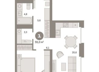 Продам 1-комнатную квартиру, 55 м2, Москва, Бутырский район