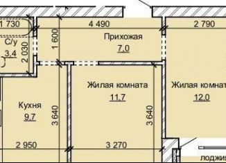 Продается двухкомнатная квартира, 44.7 м2, Барнаул, Центральный район