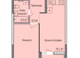 Продам 1-ком. квартиру, 37.5 м2, Ижевск, Индустриальный район