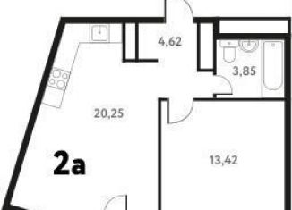 1-комнатная квартира на продажу, 39.6 м2, Пушкино, Школьная улица, 28к2