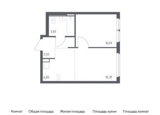 Продажа 1-комнатной квартиры, 34.6 м2, село Остафьево, жилой комплекс Остафьево, к22