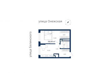 Продам однокомнатную квартиру, 39.7 м2, Екатеринбург, Шатурская улица, метро Ботаническая