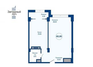 Продажа 2-комнатной квартиры, 66 м2, Челябинск, ЖК Западный Луч