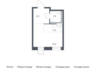 Квартира на продажу студия, 25.6 м2, посёлок Песочный