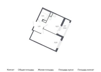Продается однокомнатная квартира, 34.6 м2, Санкт-Петербург, метро Проспект Ветеранов