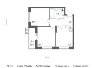 Продается двухкомнатная квартира, 42.1 м2, поселение Рязановское, улица Уточкина, 7к2