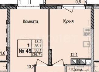 Продам двухкомнатную квартиру, 36.7 м2, Ижевск, улица имени Репина, 35к1, Индустриальный район