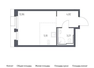 Продается квартира студия, 26.1 м2, Москва, метро Зябликово, жилой комплекс Квартал Герцена, к2
