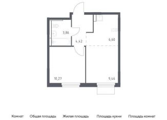 Продается 1-комнатная квартира, 34.6 м2, Мытищи, жилой комплекс Мытищи Парк, к5