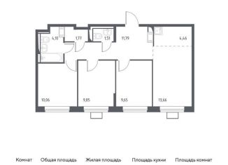 Продажа 3-комнатной квартиры, 66.9 м2, поселение Рязановское, улица Уточкина, 5к1