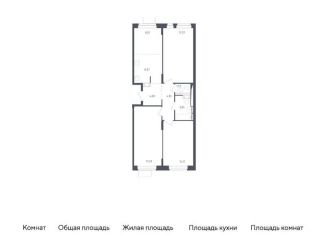 Продается 3-комнатная квартира, 79.5 м2, Московская область, жилой комплекс Пятницкие Луга, к2/2