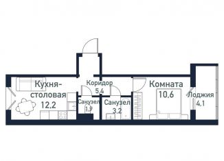 Продаю 1-комнатную квартиру, 33.2 м2, Челябинская область